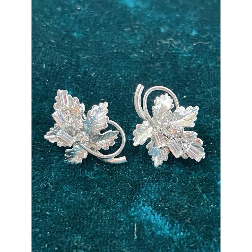 Vintage Carl Art Sterling Earring Set  Screw Back  1"